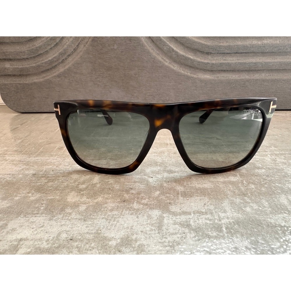 Tom Ford Sunglasses Morgan Thick Square Acetate Sunglasses, Tortoise shell